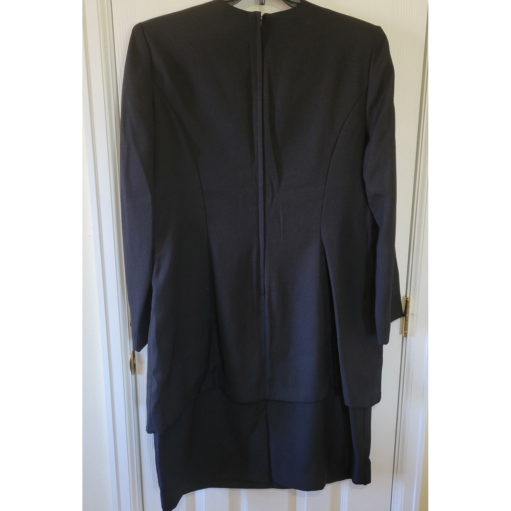Studio I Womens Black Embroidered Beaded Dress Jacket Look Size 16 Formal 40227 - Picture 5 of 8